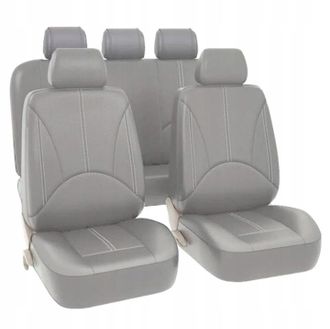 OEM Juego De Fundas De Cuero Para Asientos De Coche, Color Gris, Ag338g