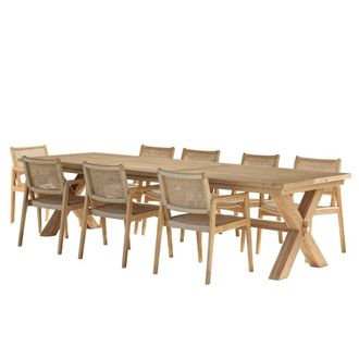 Macabane Muebles de jard&iacute;n de teca y rat&aacute;n recuperados. 8/10 gente