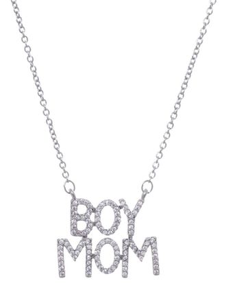 Adornia Adornia Cz Boy Mom Pendant Necklace