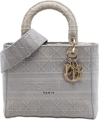 Dior Pre-owned Dior Medium Canvas Cannage Lady D Lite Ladies Y1GRCSFNLUUJEK6P
