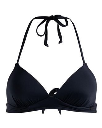 Roxy Triangel-Bikini-Top ROXY Beach Classics, Damen, Gr. M, Cup B, grau (anthrazit), Obermaterial: 87% Nylon, 13% Elasthan;, Bikini-Oberteile Triangel-Biki