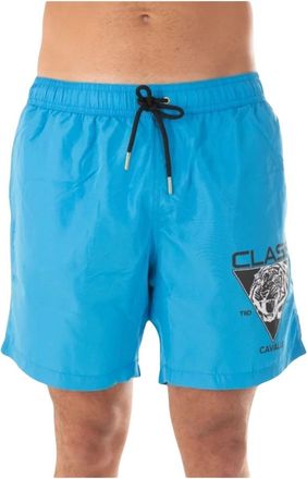 Just Cavalli Mannen Logo Kostuum - Heren - Strandmode - Blauw - 2XL - Polyester - Badmode