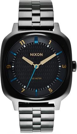 Nixon Fremont Goldtone Bracelet Watch, 40mm in Black /Black Multi at Nordstrom