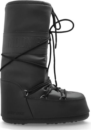 Moon Boot Sneeuwlaarzen Icoon Rubber - Heren - Winterlaarzen - Zwart - 45 EU - Schoenen