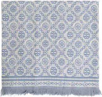 Tory Burch T Monogram Floral Scarf
