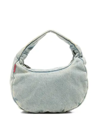 Levi's Gewelfde denim mini-tas - Blauw