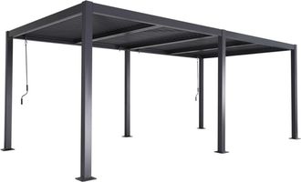 Sweeek Pérgola bioclimática 3x6m de aluminio y acero con lamas orientables