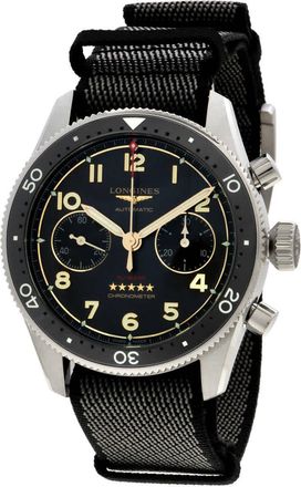 Longines Spirit Flyback Chronograph Automatic Black Dial Mens Watch L3.821.1.53.2