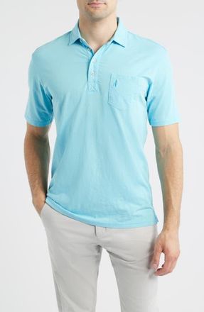 Johnnie-O Coastal Wash Original Pocket Polo in Topaz at Nordstrom, Size Xx-Large