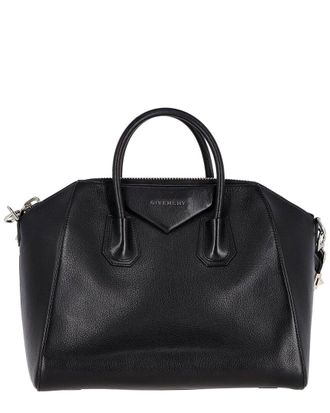 Givenchy Black Leather Medium Antigona Satchel (Authentic Pre-Loved)