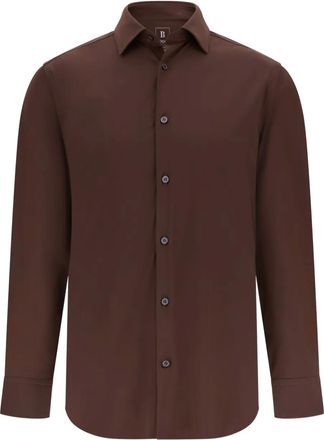 Boggi Milano Camicia con colletto Tokyo - Marrone