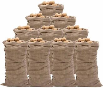 vidaXL Sacos De Yute 10 Unidades 65x135 Cm 100% Yute 220 G/m&sup2; Vidaxl