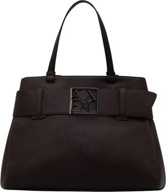 A|X Armani Exchange Susy Soft Shopper - Dames - Handtassen - Bruin - ONE Size - Leer - Tassen