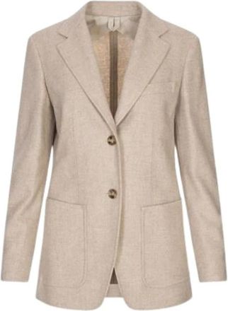 Max Mara Caraffa Blazer - female - Max Mara - Blazers - Beige - XS - Jackets