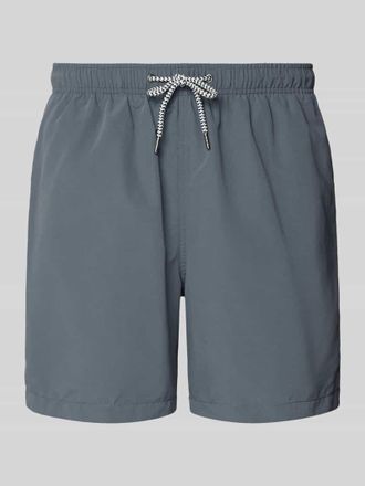 Mc Neal Badehose mit Ges&auml;&szlig;tasche und Logo-Stitching in Anthrazit, Gr&ouml;&szlig;e XXL