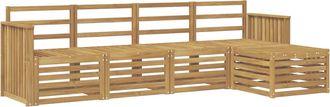 vidaXL Conjunto De Sof&aacute;s De Exterior 5 Uds. Blanco Vidaxl