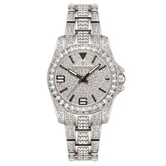 Christian Van Sant Majestic Quartz Silver Dial Ladies Watch CV9210