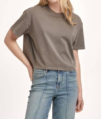 Dear John Denim Maddon Boyfriend Slub Tee In Charcoal