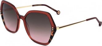 Carolina Herrera Womens HER0185-S-YDC-55 HER0185 55 S YDC Sunglasses - Dark Red - One Size