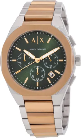A|X Armani Exchange Rafael Chronograph Quartz Green Dial Mens Watch AX4184