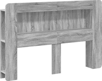 vidaXL Cabecero Con Armario Gris Sonoma Madera De Ingenier&iacute;a Vidaxl