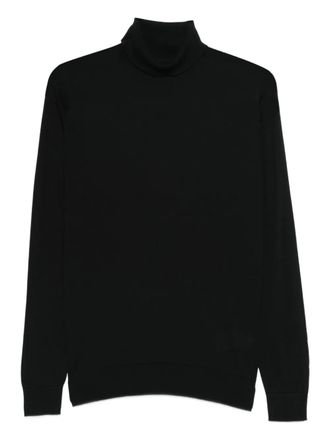 John Smedley hawley halterneck sweater - men - Cotton - M - Black