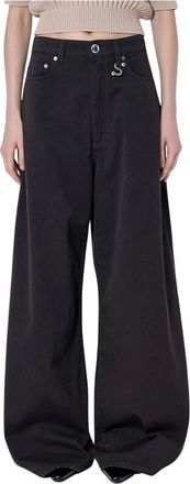 Sportmax Pantalones Anchos - Trousers - Mujer - Marr&oacute;n - W25