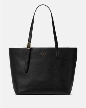 Kate Spade New York Womens 454 Large Tote - Black Leather - One Size