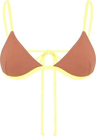 Bond-Eye Top bikini Isla a triangolo - Giallo