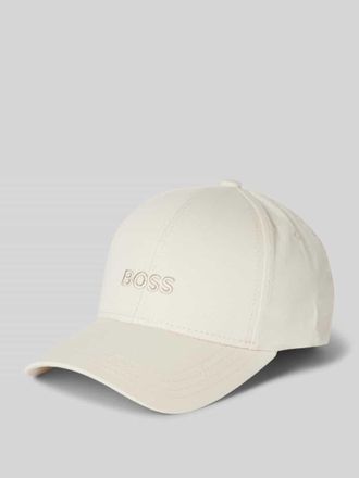 HUGO BOSS Basecap mit Label-Stitching in Offwhite, Gr&ouml;&szlig;e 1