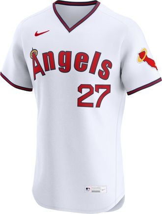 Nike Mike Trout Los Angeles Angels Nike Mens Dri-FIT MLB Elite Jersey in White | 9P100DR5AN9-E7A