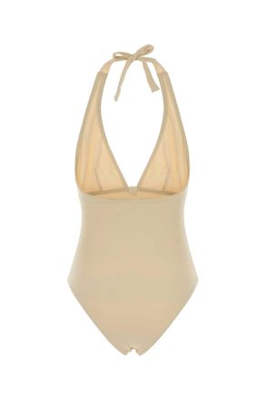 Eres Womens Cream Stretch Nylon Harmony Swimsuit Panama Costumi Da Bagno Swimwear