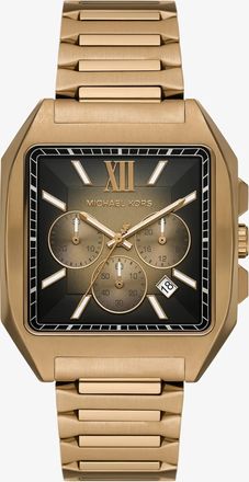 Michael Kors Hayes Oversized Brushed Beige Gold-Tone Sport Watch
