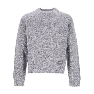 Maison Kitsun&eacute; Maglione Comfort in misto alpaca moulin&eacute; - - Knitwear - Uomo - Grigio - M