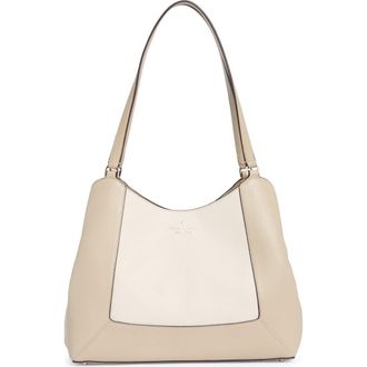 Kate Spade New York lena colorblock leather shoulder bag in Light Sand Multi at Nordstrom Rack