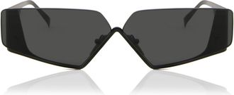 Prada PR 58ZS Asian Fit 1AB06L Mens Sunglasses Black Size 70