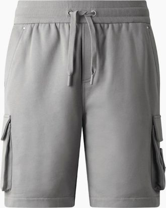 Moose Knuckles Mens Cotton Hartsfield Industry Grey Cargo Shorts - Size: 35/34/32