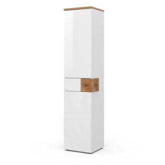 Vicco Armario De Ba&ntilde;o Eden, Blanco, 40 X 184.2 Cm Con 2 Puertas Y Caj&oacute;n