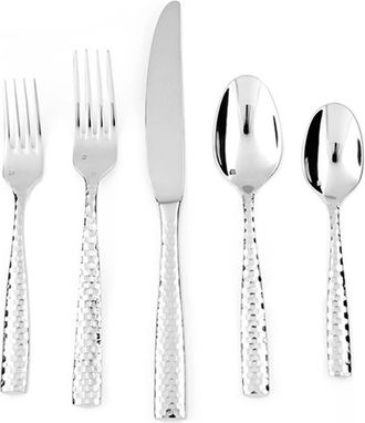 Fortessa Lucca Faceted 20-Piece Flatware set in Silver at Nordstrom