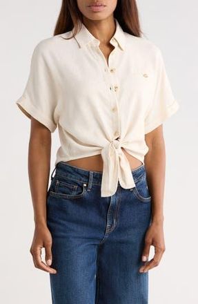 FRNCH Candys Woven Top in Beige at Nordstrom Rack, Size X-Small