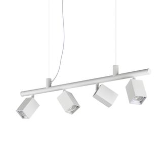 Ideal Lux Ideal Lux Sospensione Moderna Dynamite 4 Luci Gu10 Bianca Metallo