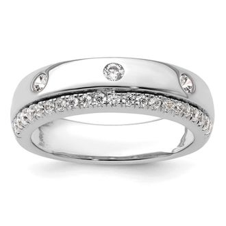 Diamond2Deal 14k Gold Lab Grown Diamond Wedding Band Ring 1/2Ct Clarity- VS Color- D-E