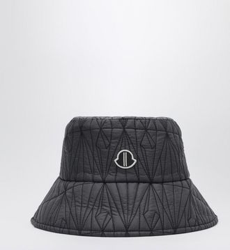 Moncler Quilted Hat With Logo Patch