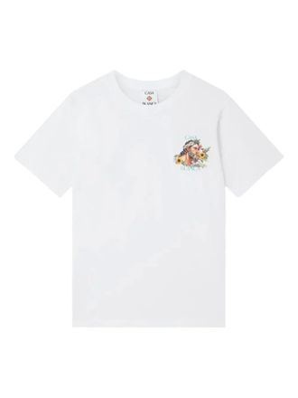 Casablanca T-shirt con grafica - Bianco