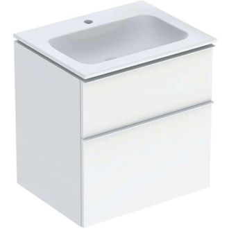 Keramag Keramag - Geberit Icon Set Mueble Lavabo Con Mueble Bajo Lavabo, 2 Cajones