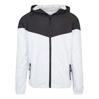 Urban Classics Heren Tech Windrunner Tweekleurig Windjack (Zwart/Wit)