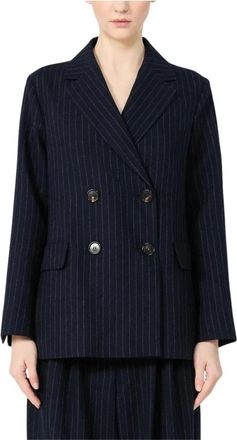 Max Mara Smmcalibri Jas - Dames - Blazers - Blauw - XS - Jassen