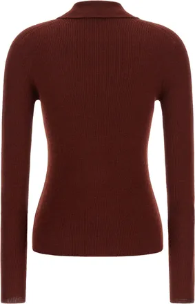 Max Mara Angel Polo Shirt - Burgundy
