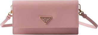 Prada Borsa mini con logo a triangolo - Rosa