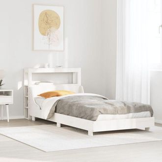 vidaXL Vidaxl - Estructura De Cama Sin Colch&oacute;n Madera De Pino Blanca 90x200 Cm